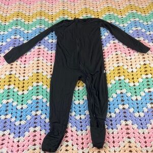 Little Sleepies 2T Baby Toddler Black Kids One Piece Footie Onesie pajamas